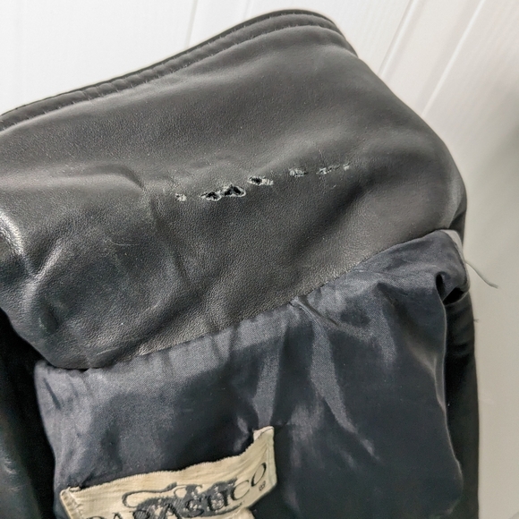 Vintage 80s PARASUCO Leather Motorcycle Jacket - Picture 9 of 11